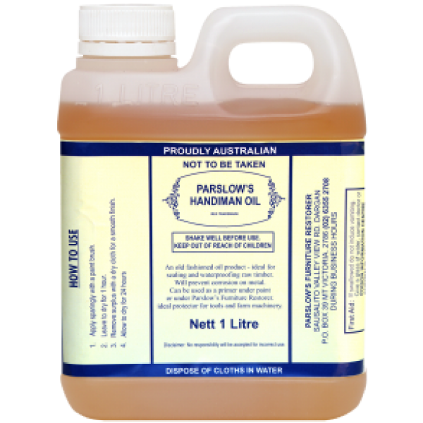 Parslows Handyman Oil - Furniture Timber Finishing Oil 1L 